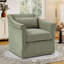 Fauteuil d'appoint pivotant rembourré de 30 po de largeur avec coussin lombaire-628670460
