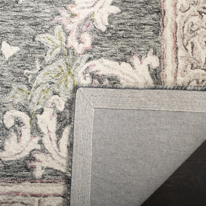 Miyuki Hand Tufted Wool Oriental Rug, Square 6'