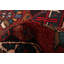 Tapis de couloir rouge en laine noué à la main de conception unique 4 pi 1 po x 13 pi 5 po New Age Ariyunna