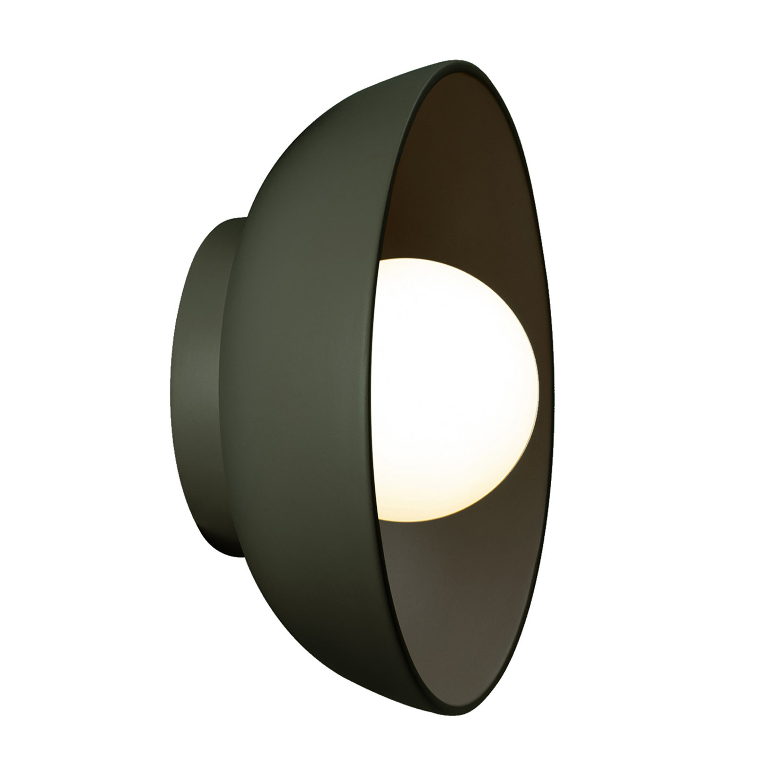 Rana Single Light Dimmable Ceramic Sconce, Pewter Green