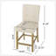 Ensemble de 2 tabourets de comptoir capitonnés contemporains en tissu, boutons, 26 po, beige-58606036-58606038