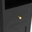 Grande armoire de salle de bain autoportante étroite 71 pouces à 5 niveaux avec tablette réglable en métal-207474814