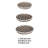 Mona Organic Wash Trays Set Of 3, White Black Bamboo Woven Patterns