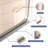 Glossy Brushed Silver Rounded Corner Rectangle Bathroom Mirror-2044802397