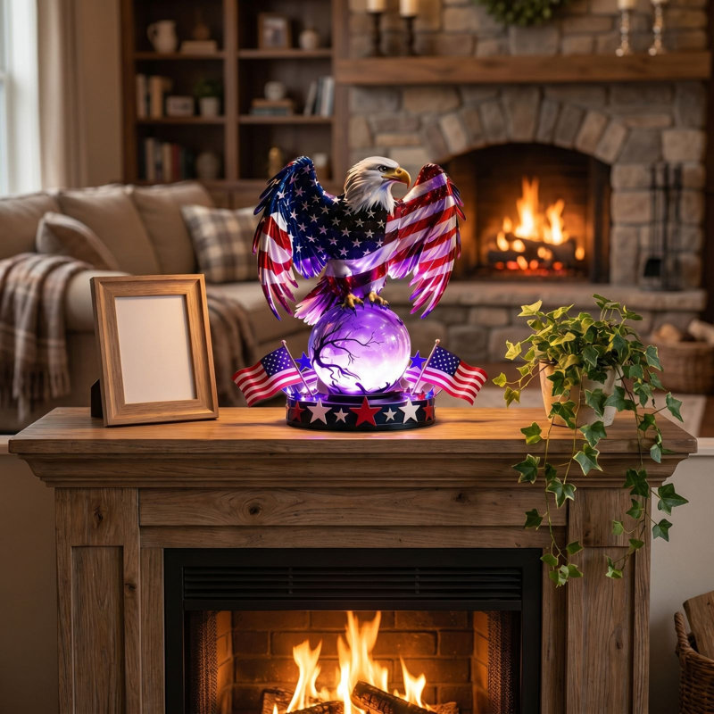 Lampe de table patriotique veilleuse à DEL