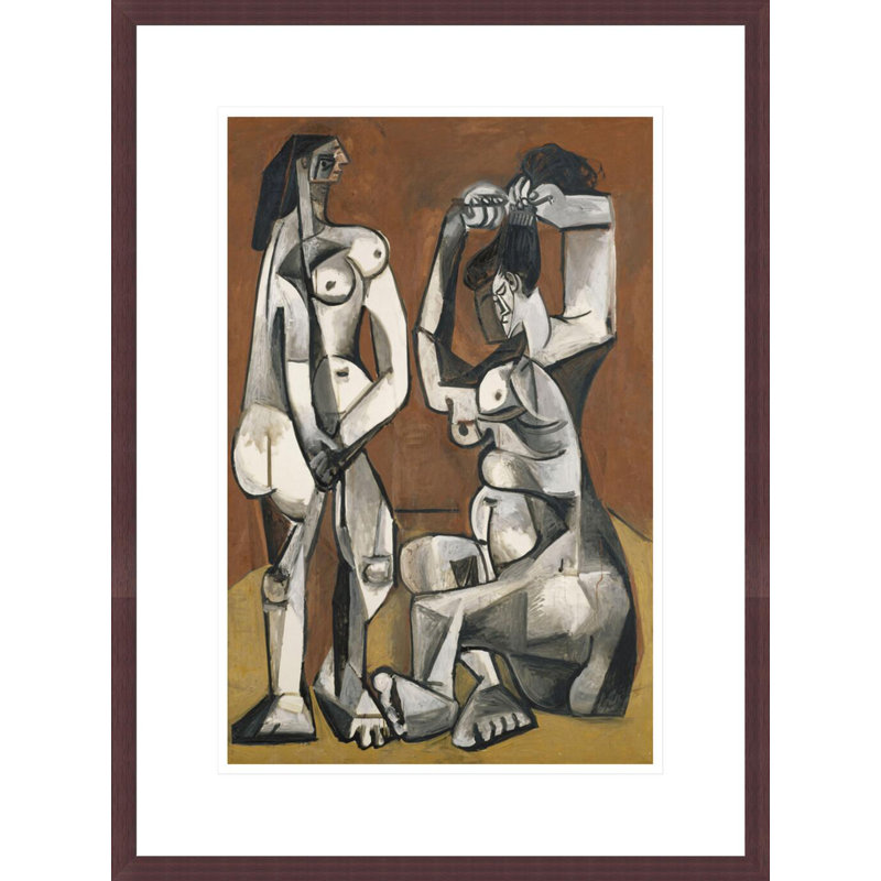 (Femmes à la toilette) par Pablo Picasso, impression giclée sur cadre, H 21,75 po x l 16,26 po