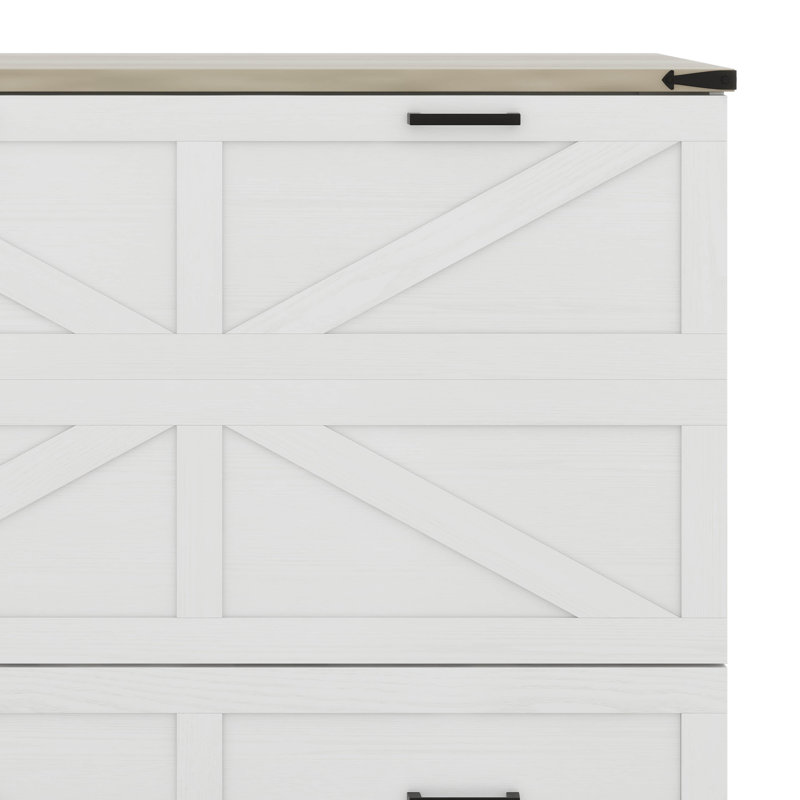 Armoire lit escamotable avec grand tiroir et station de charge, lit escamotable pliant pour bureau d'appartement dans la chambre d'amis