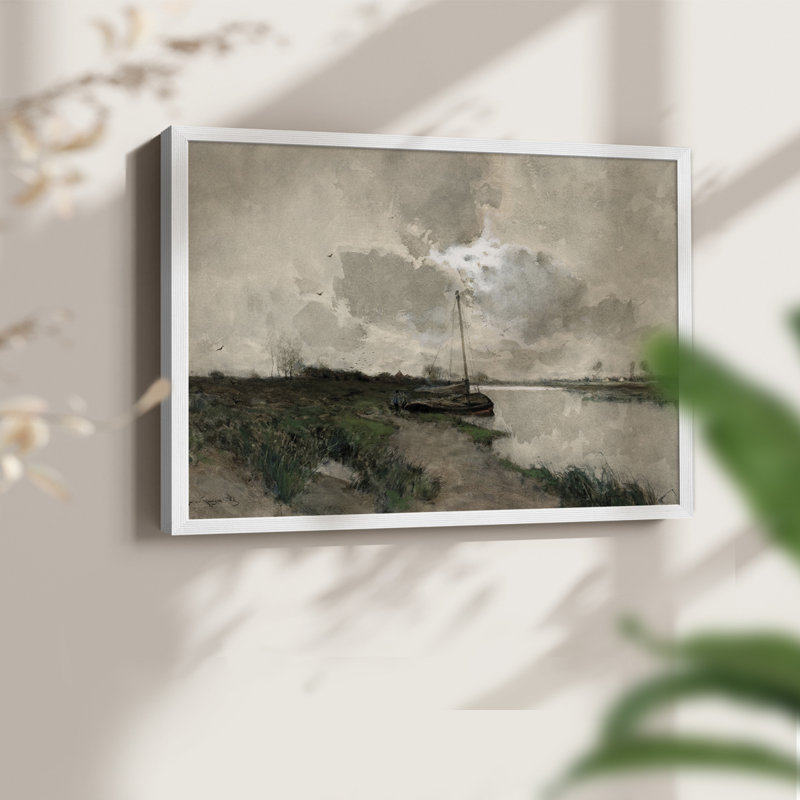 Paysages rétro-CCXCVI-impression encadrée - réaménageable, H 8 po x l 10 po, Blanc