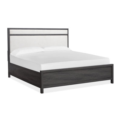 King Upholstered Panel Bed