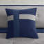 Ensemble d'édredon en faux suède 7 pièces Blue King-121790509-121790507