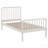 White Wood Twin Open Frame Bed