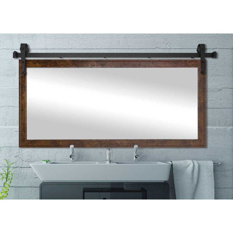 Jossa Engineered Wood Flat Mirror, 30.5" H x 63.5" W x 0.75" D