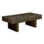 3Pc Table basse de style contemporain 2X Tables de bout Finition gris brun Mobilier de salon en bois