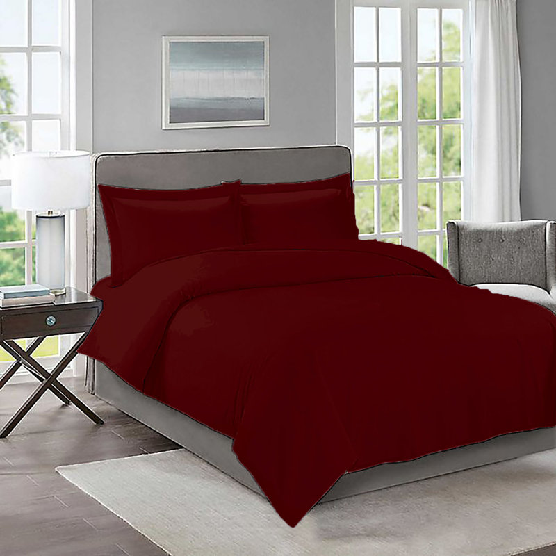 Ensemble de housse de couette en microfibre, Bleu aqua, Housse de couette pour lit double / grand + 1 taie