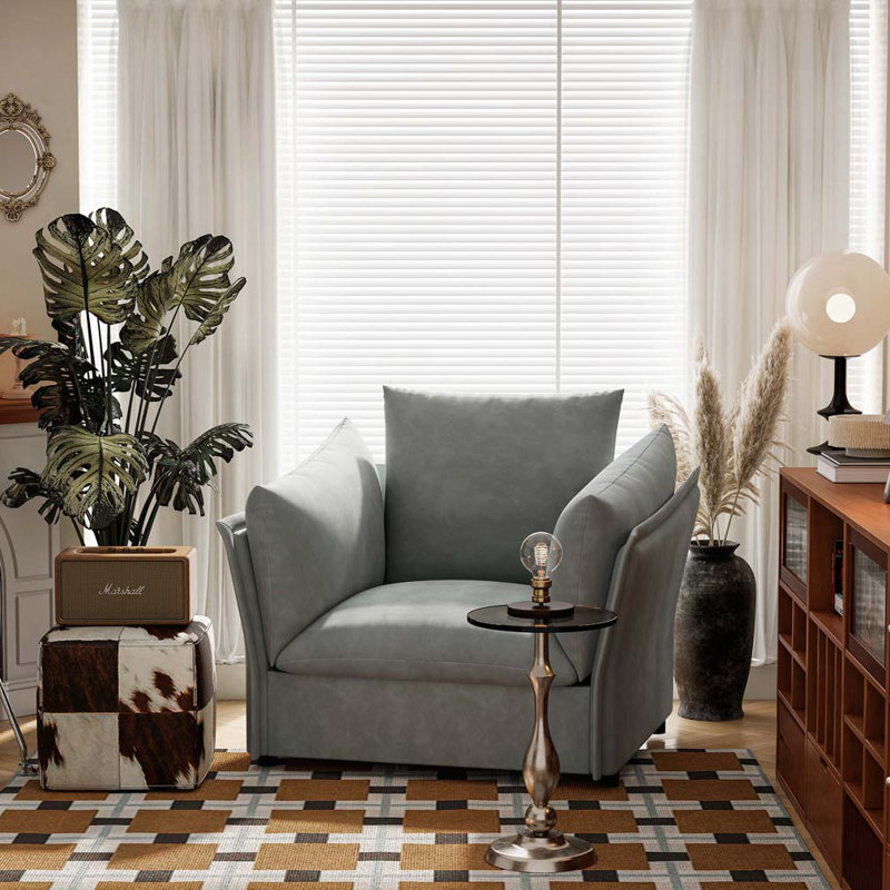 Fauteuil d'appoint simple en chenille