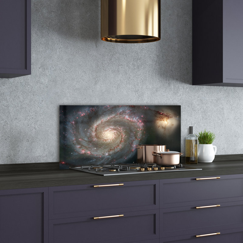 Alexondria 50cm W x 100cm L Glass Peel and Stick Panel
