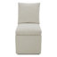 Chaise d'appoint rembourrée à roulettes Alayaa-99840925