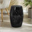 Table d'appoint solaire avec lumière solaire intégrée - noir, motif de fleurs la nuit-129458330