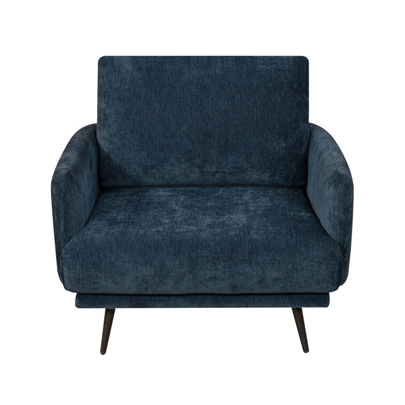 Karaka 37.5'' Wide Oversized Armchair accent chair single seat sofa for living room, Navy Blue  Chenille