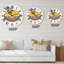 Abstrait abstrait soleil lune lune III - horloge murale moderne-60329150