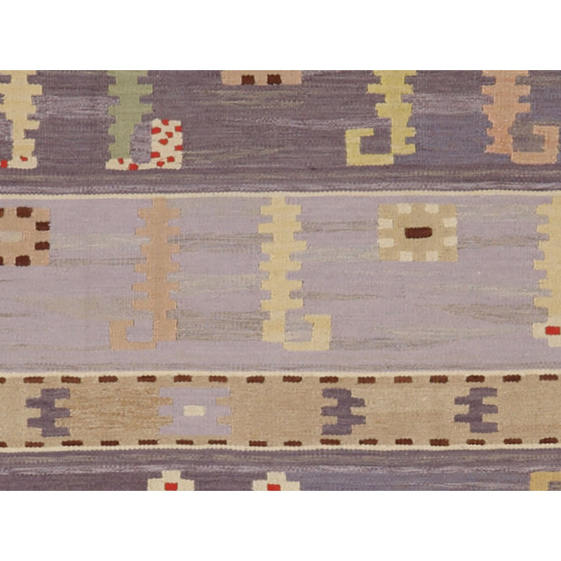 Abstract Area Rug in Gray