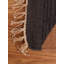 Tapis Zayas tissés à plat en laine Kilim écologique - 152 x 244 cm, rectangulaire, couleur anthracite, design contemporain, tapis à poils courts faits main pour salon, chambre-27436326