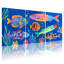 Animaux, ensemble de 3 reproductions d'art sur toile-1368150320