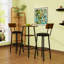 Ensemble de tabourets de bar 3 pièces avec table, tablette et 2 tabourets-1804445081-1804445063
