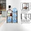 Porte-bidon 3 pneus avec 2 tablettes et 4 casiers