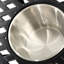 Table bistro en cuivre noir coulé avec rangement pour boissons glacées, seau à glace antirouille de 21 po x 25 po, 20,46 po 25,19 po