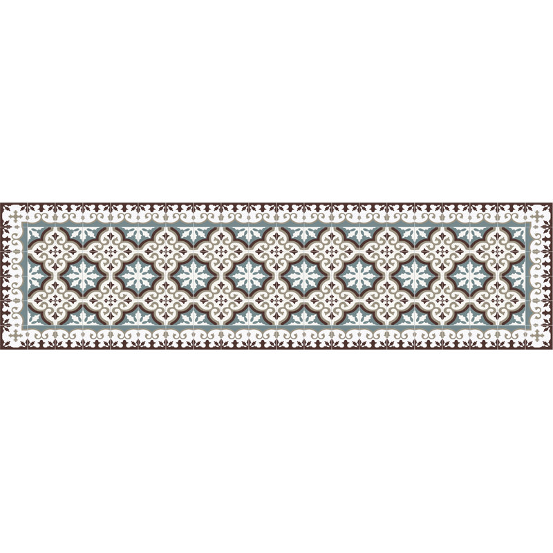 Maia Vinyl Machine Printed Area Rug, Runner 80 x 300cm