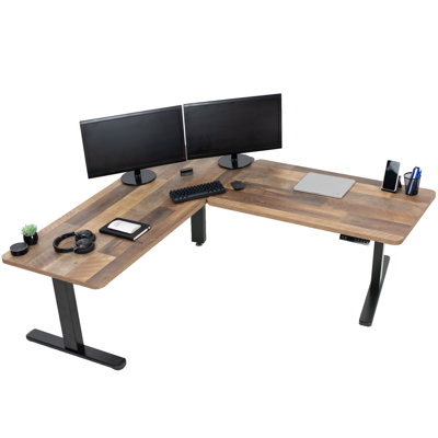 Bureau d'angle debout 83 po x 60 po Vivo Electric