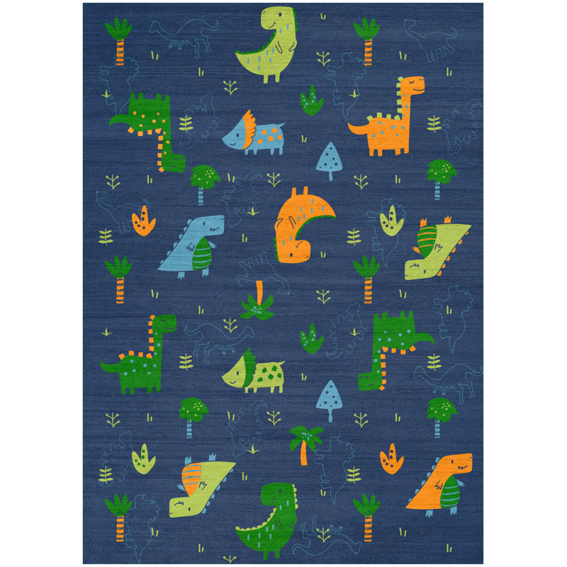 Tapis lavable à la machine pour enfants Imagination, Rectangle 6 pi 6 po x 9 pi 2 po
