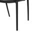 Sièges de jardin noirs en polypropylène noir - Chaises de jardin résistantes aux intempéries