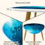 Ensemble de 2 tables basses gigognes Triangle