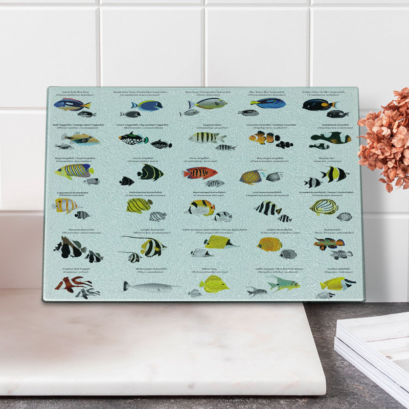 Planche à découper en verre trempé Ambesonne