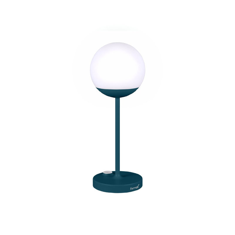 Lampe de table d'extérieur Mooon, Bleu Acapulco