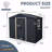 8Ft X 4Ft Outdoor Metal Storage Shed With Window And Metal Foundation-121341585-121341587