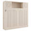 Lit escamotable rustique avec armoires de rangement et structure en bois Gaudet-132834304-132834302