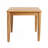 Rustic Acacia Wood Side Table With Slat Design, Compact 20''X18.25''H, Durable & Versatile For Patio/Outdoor Spaces