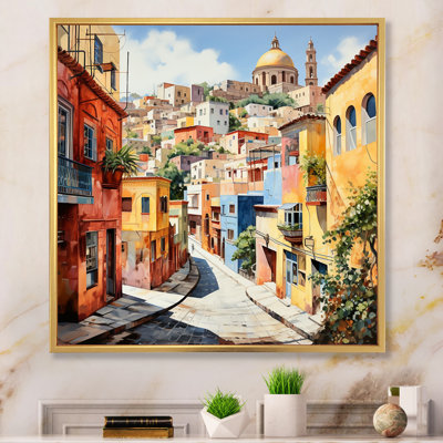 Colorful Mexico Colorful Guanajuato Fauvism - Mexico Canvas Prints
