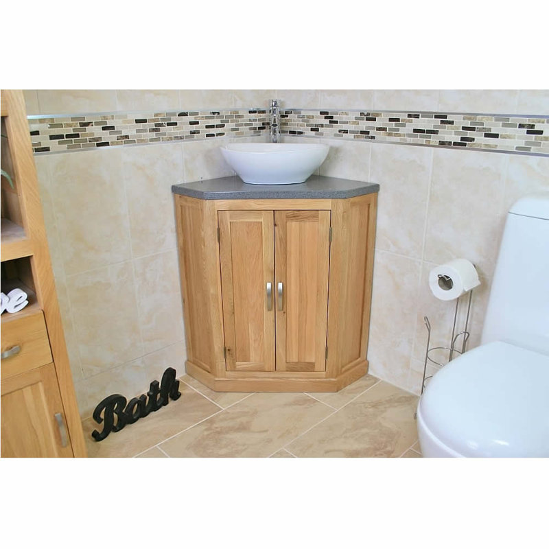 Deen 550mm Single Bathroom Vanity with Vessel Ceramic Basin, Grey