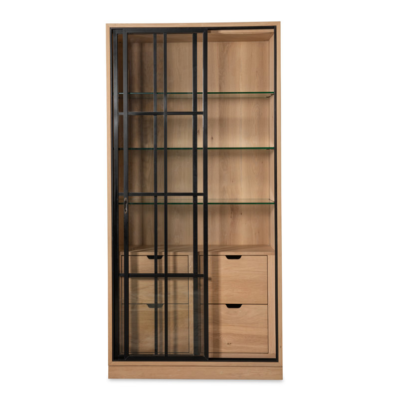 Open Sky Tall Display Case - Natural
