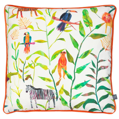 Gennie Floral Square Throw Cushion
