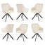 Modern Fabric Swivel Upholstered Dining Chair With Arm-2049969232