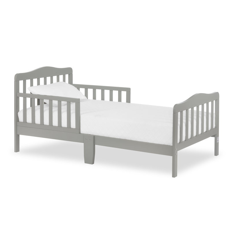 Classic Toddler Solid Wood Bed, Gray