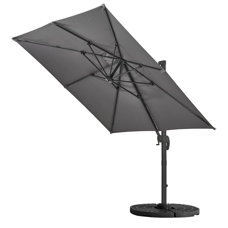 Antoanela 300cm Cantilever Parasol, Dark Grey