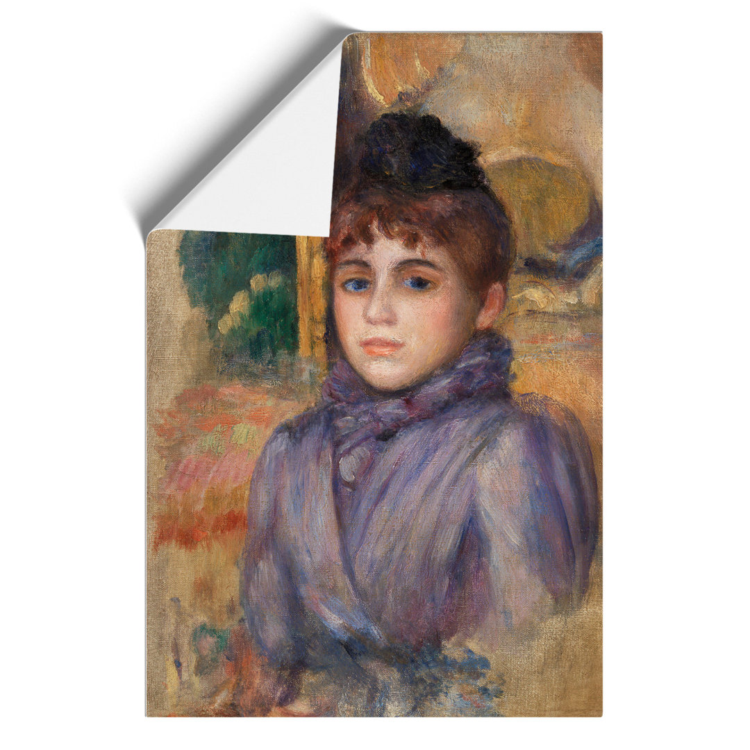 Portrait of a Young Woman by Pierre Auguste Renoir - Frameless Print