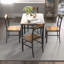 Ensemble de table de salle à manger pour 4 personnes, ensemble de table de salle à manger en bois avec chaises pour la cuisine et la salle à manger, ensemble de salle à manger compact pour petits espaces, brun rustique