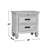 Nightstand With 2 Drawers And Pull-Out Service Tray, Bed Side Table